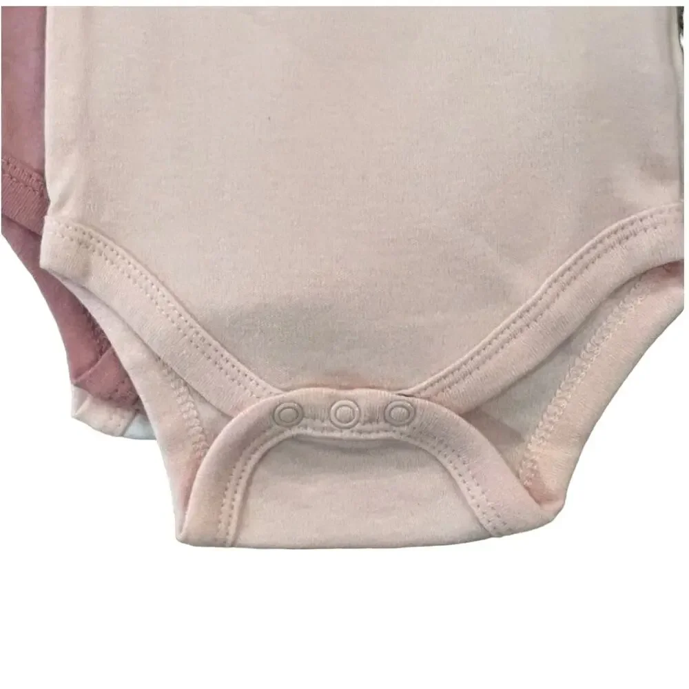 NWT Chick Pea 5 Piece Baby Grow With Me Bodysuits - Sizes 0/3-3/6 months